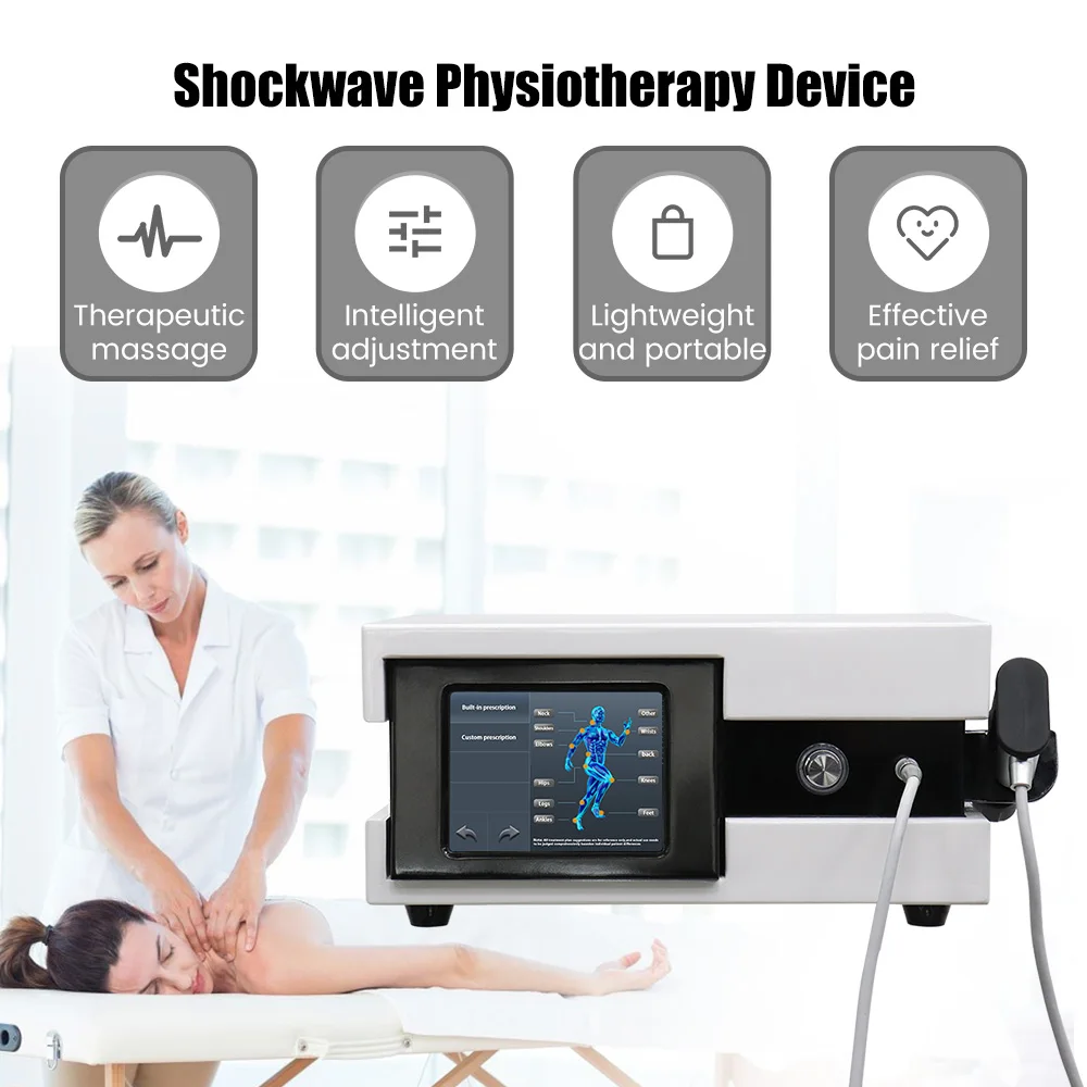 

10 Bar ED Therapy Pain Relief Healthcare Extracorporeal Physiotherapy Shockwave Pneumatic Shockwave Therapy Machine