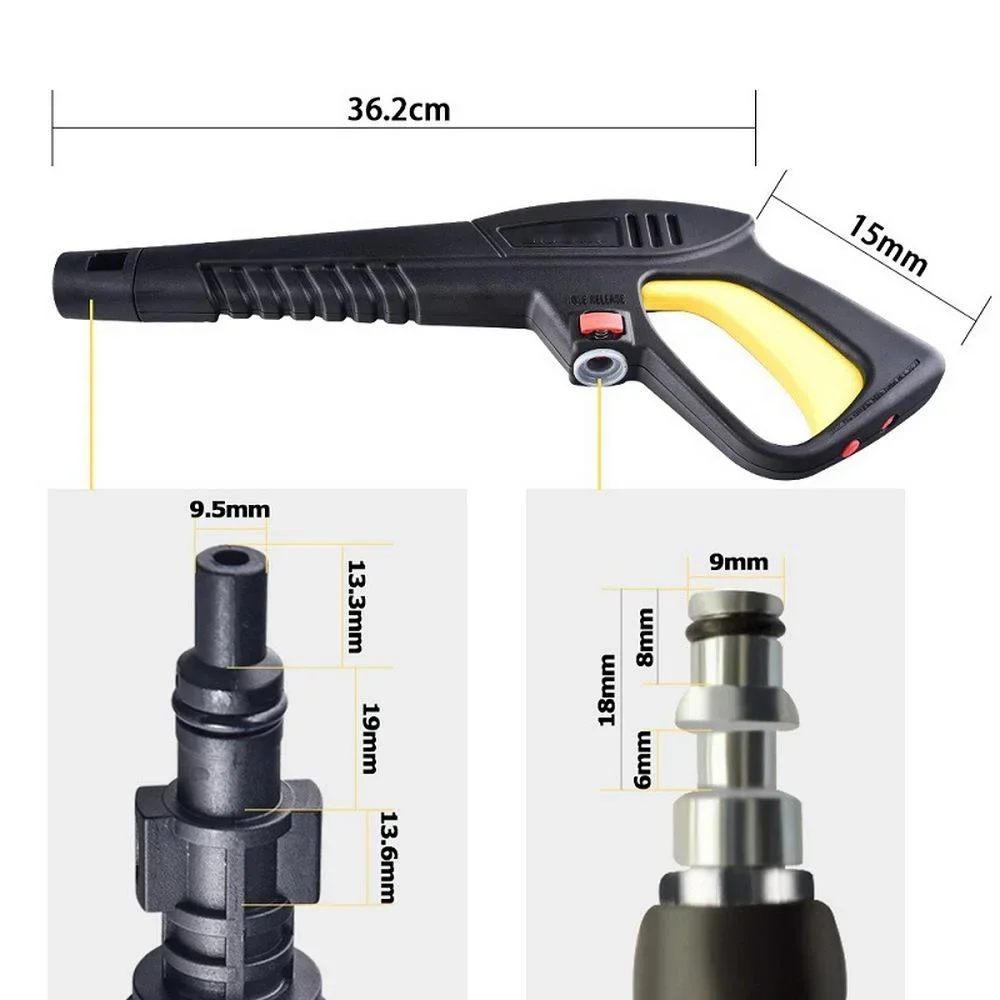 Pistola de agua de chorro genuina, pistola de pulverización de lavado de coche, pistola de boquilla de lanza para lavado Vax Craftsman Briggs amp