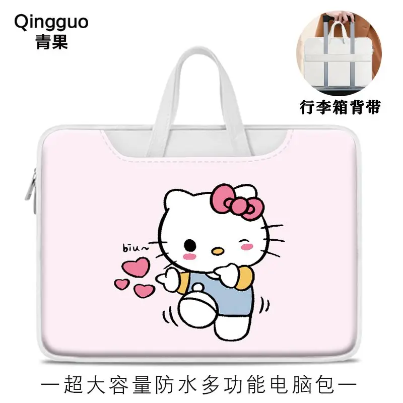 

Sanrio Hello Kitty Laptop Bag Cute Large Capacity Tablet Organizer Cartoon Handbag Laptop Case 15in 13in 14in 16in PU waterproof