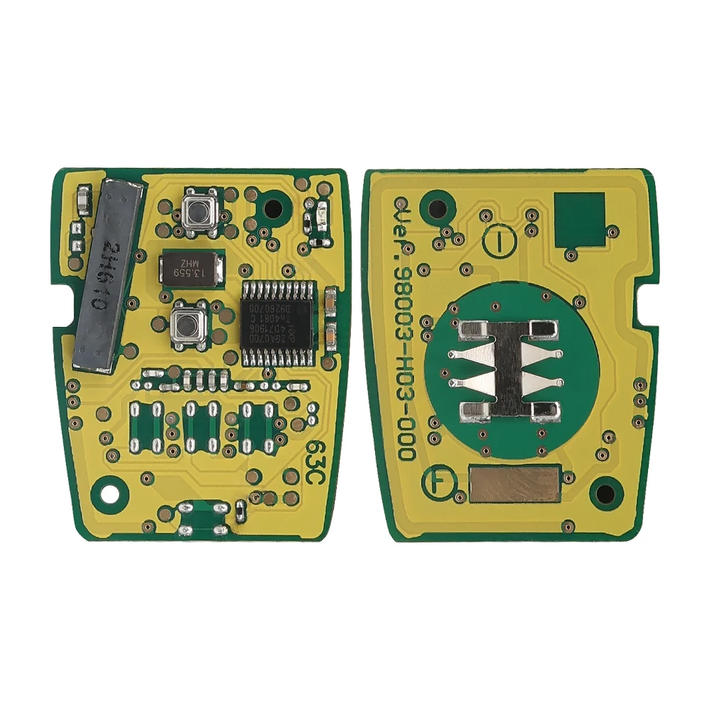 LIXIANG 433Mhz 2 Button Remote Car Key For Honda Brio Mobilio 2015 2016 with PCF7961A 46 Chip No Mark