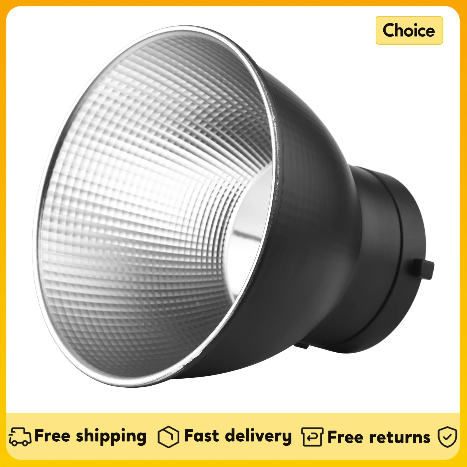 7 Inch Standard Reflector Diffuser Lamp Shade Dish for Bowens Mount Studio Strobe Flash Light Video Light Photography Accessory