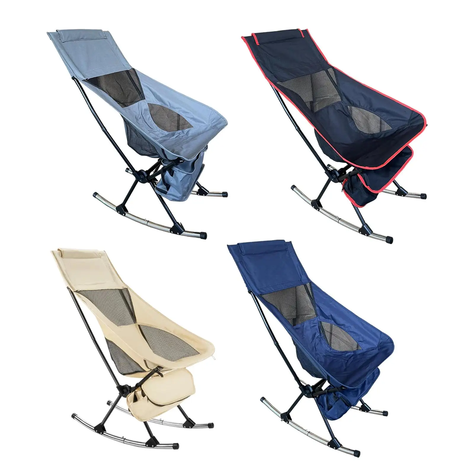 Comfortable rocking chair for outdoor activities and camping