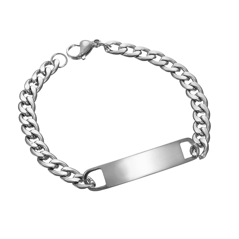 Punk Gold Stainless Steel Thick Hand Chain Bracelet