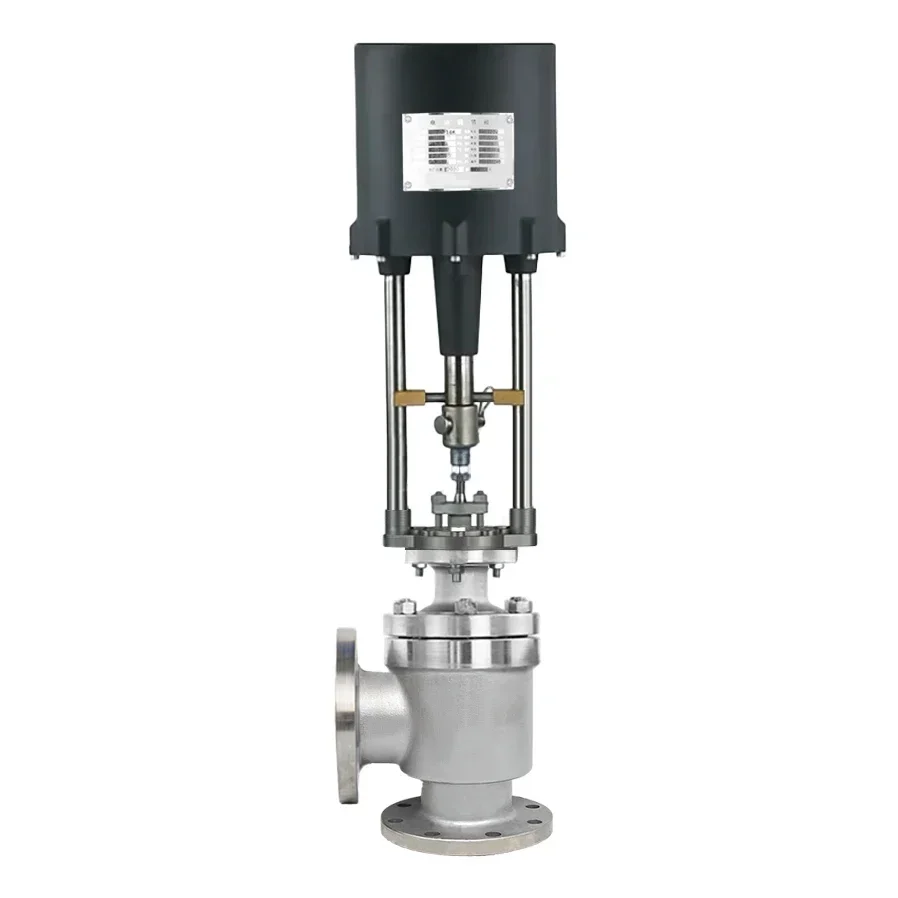 Electric Angle Control Valve Single Seated   on/off Type Temperature Flow Modulating