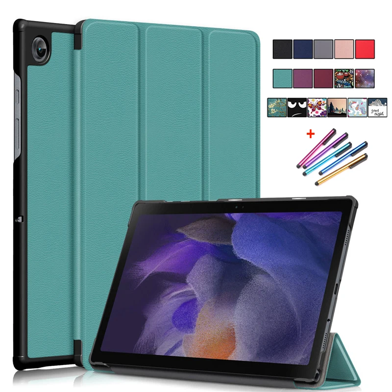 For Samsung Tab A8 2021 Case Coque 10.5 Tri-Fold Magnetic Leather Smart Cover For Funda Samsung Galaxy Tab A8 2021 SM X200 X205