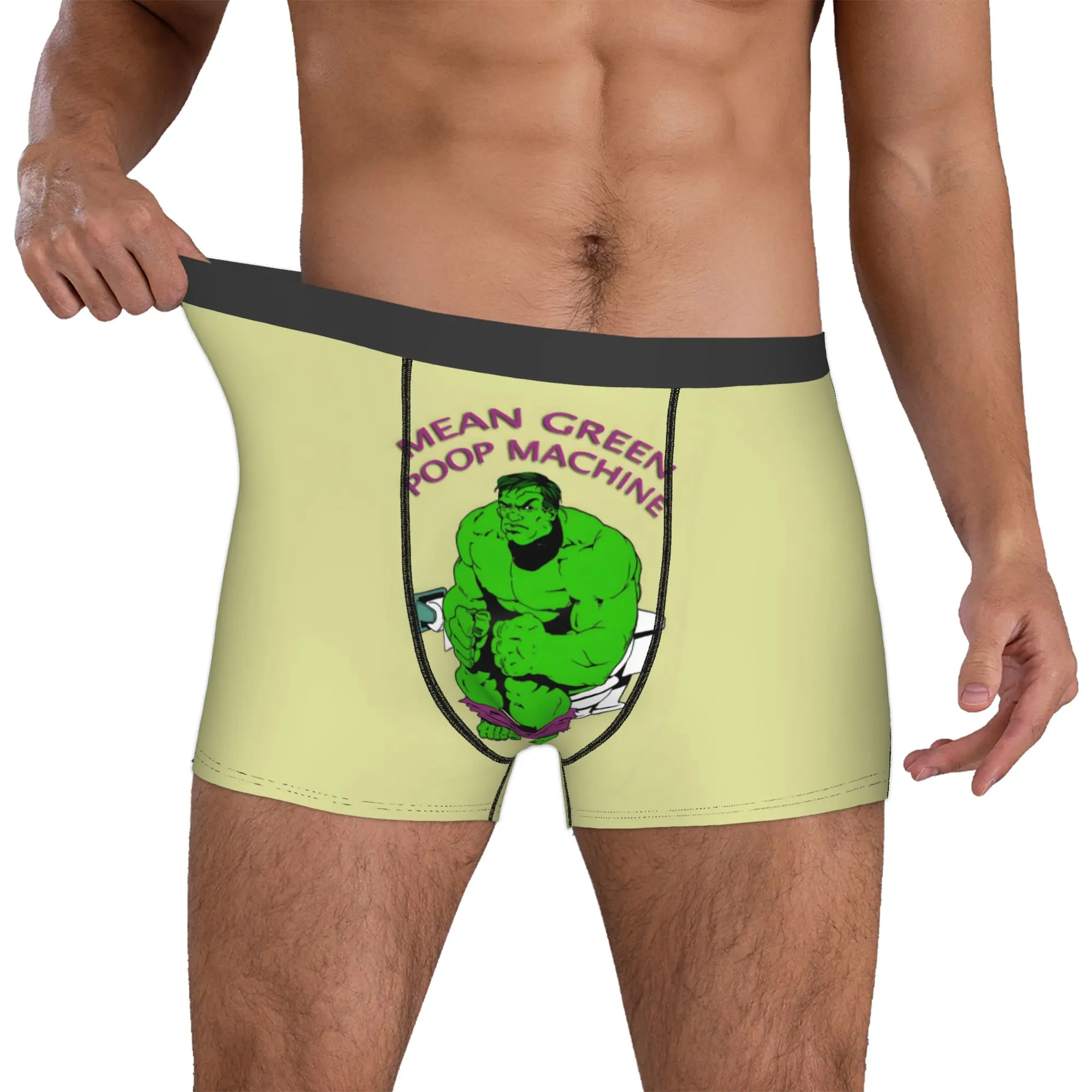

Custom H-Hulk Comic Art Boxer Shorts For Homme 3D Print Superhero Underwear Panties Briefs Breathable Underpants