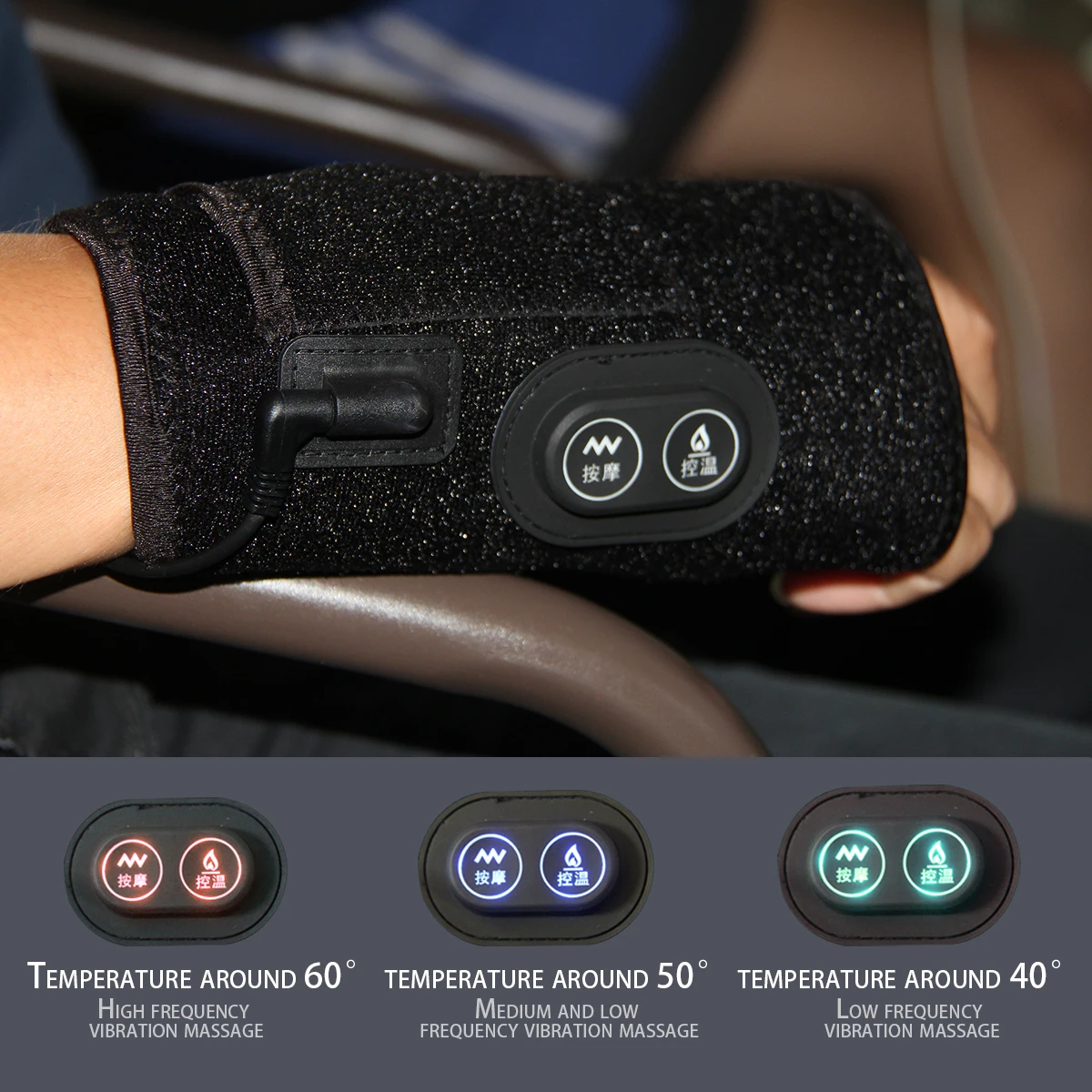 Leety Mei Hand & Wrist Heating Pad Wraps - Arthritis & Carpal Tunnel Relief, Thumb Brace for Pain Relief, Sprains, Tendonitis