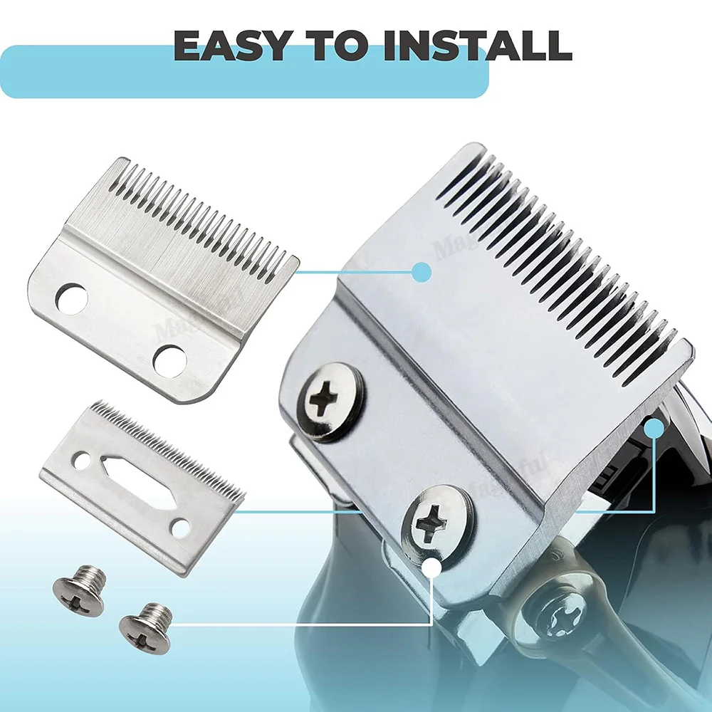 

# 2191 Профессиональное лезвие Stagger-Tooth, сменная машинка для стрижки с 2 отверстиями, стальные лезвия для Wahl 5 Star Magic Clip и машинки для стрижки пожилых людей 8148