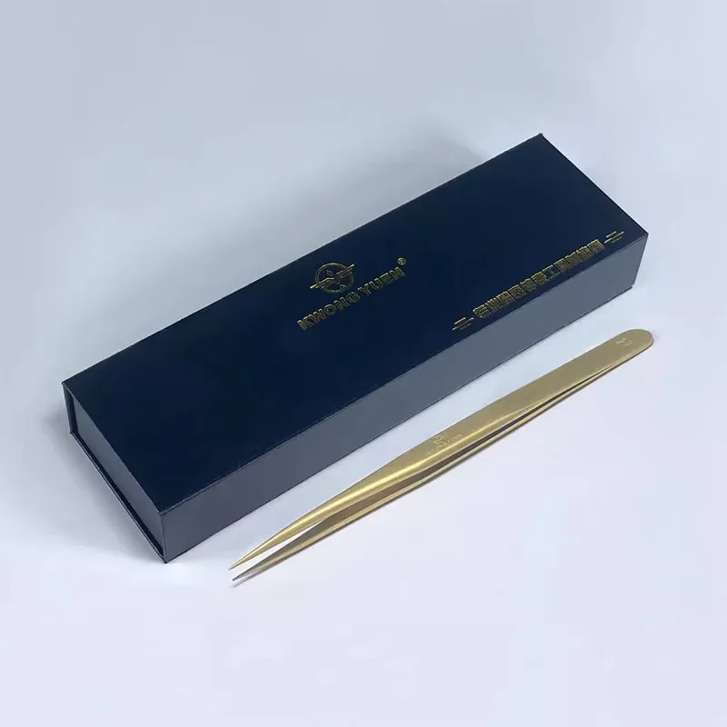 GYC Watch Repair Tools Anti-slip Fastening Sharp-Nosed Bronze Tweezers Are Superior to Brass Tweezers.
