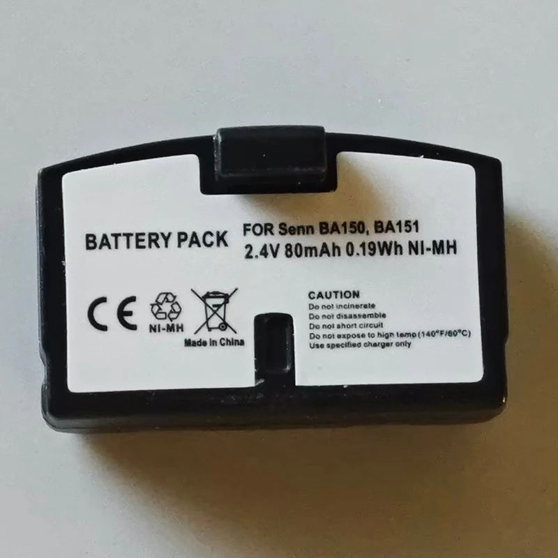 80mAh 2.4V BA151 BA150 NiMH Battery Replacement for Sennheiser Headphones BATAP97A WILLIAMS SOUND WIRRX16 WIRRX238 Batteries
