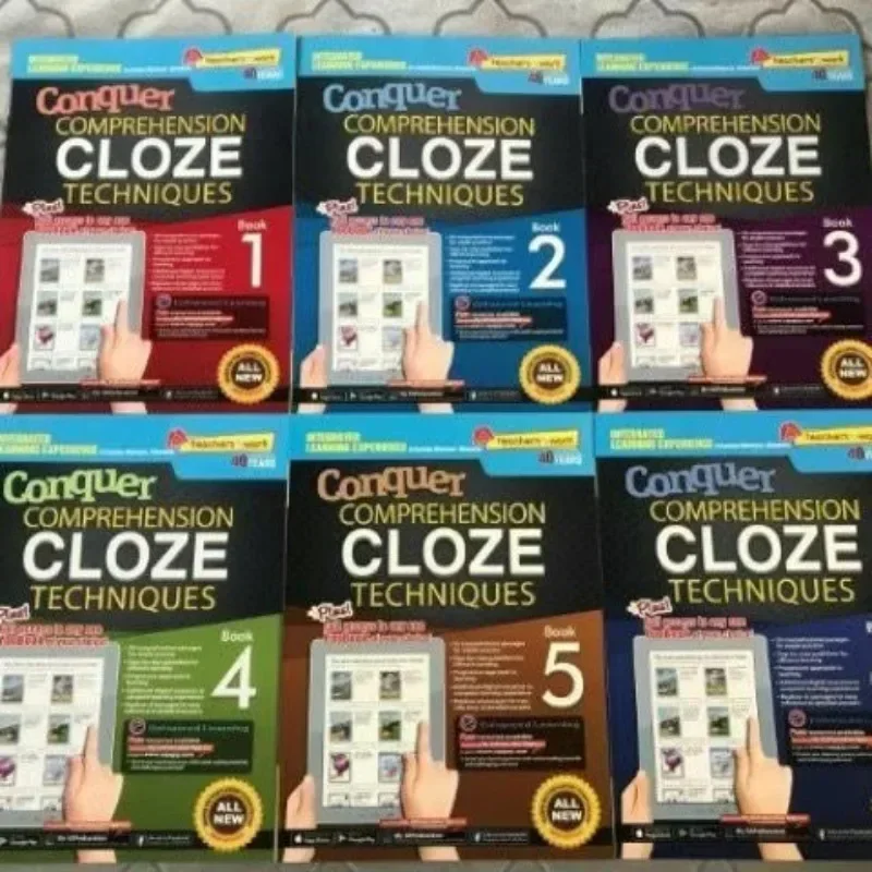 

6 Books/Set SAP Learning English Workbook Grade 1-6 Children Learn English Books Singapore Primary School English TextbookBooks