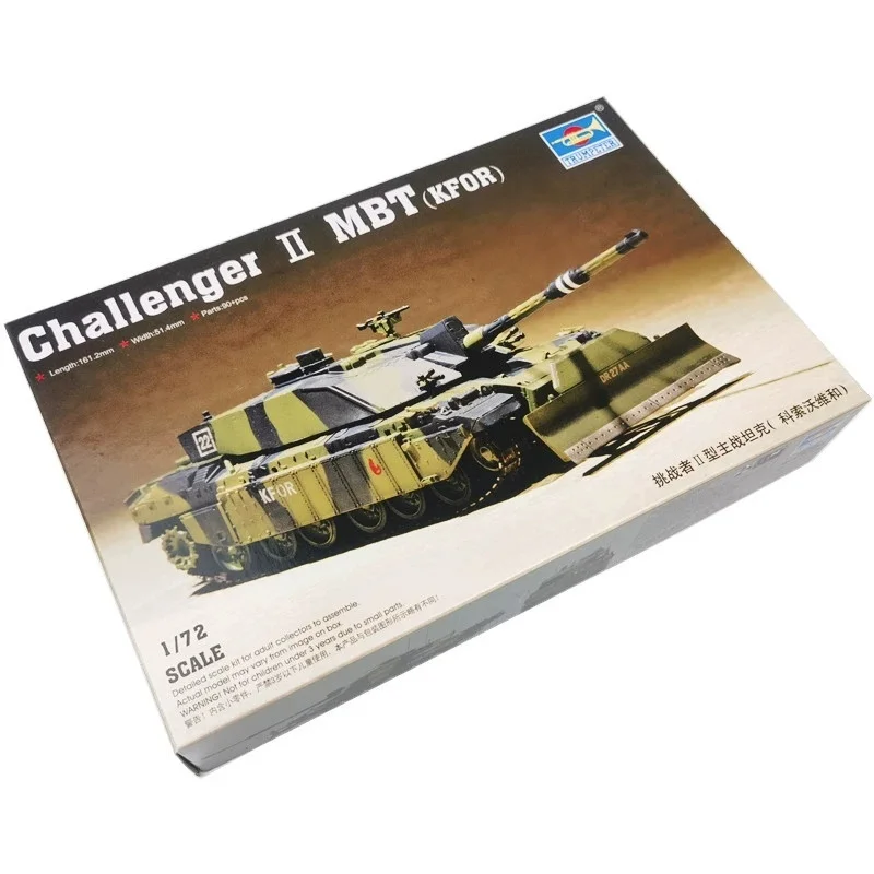 TRUMPETER 1/72 Czołg Bojowy Challenger II Model Plastikowy do Składania