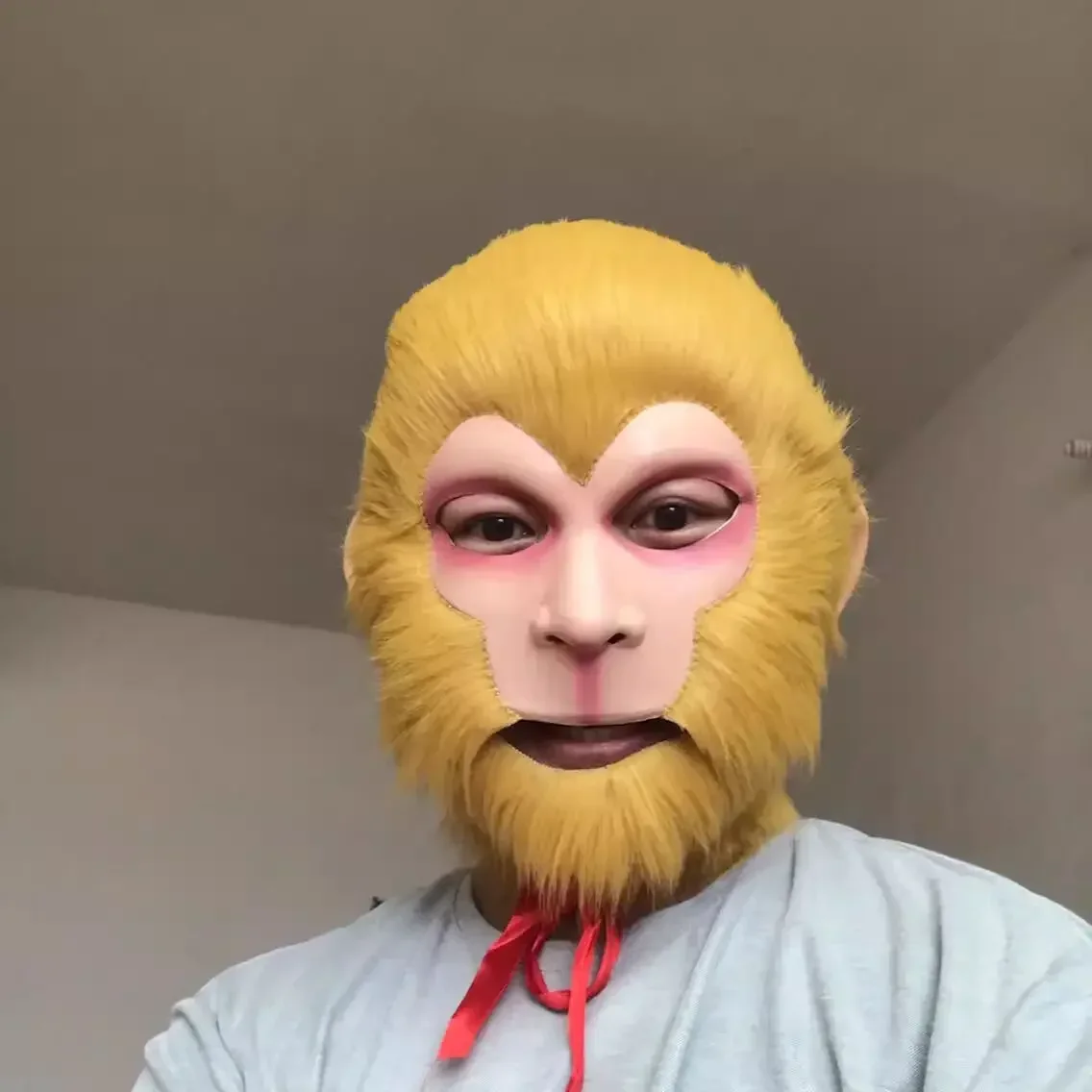 Sun Wukong Mask Monkey Cosplay Face Animal Makeup Accessories Fur Mask