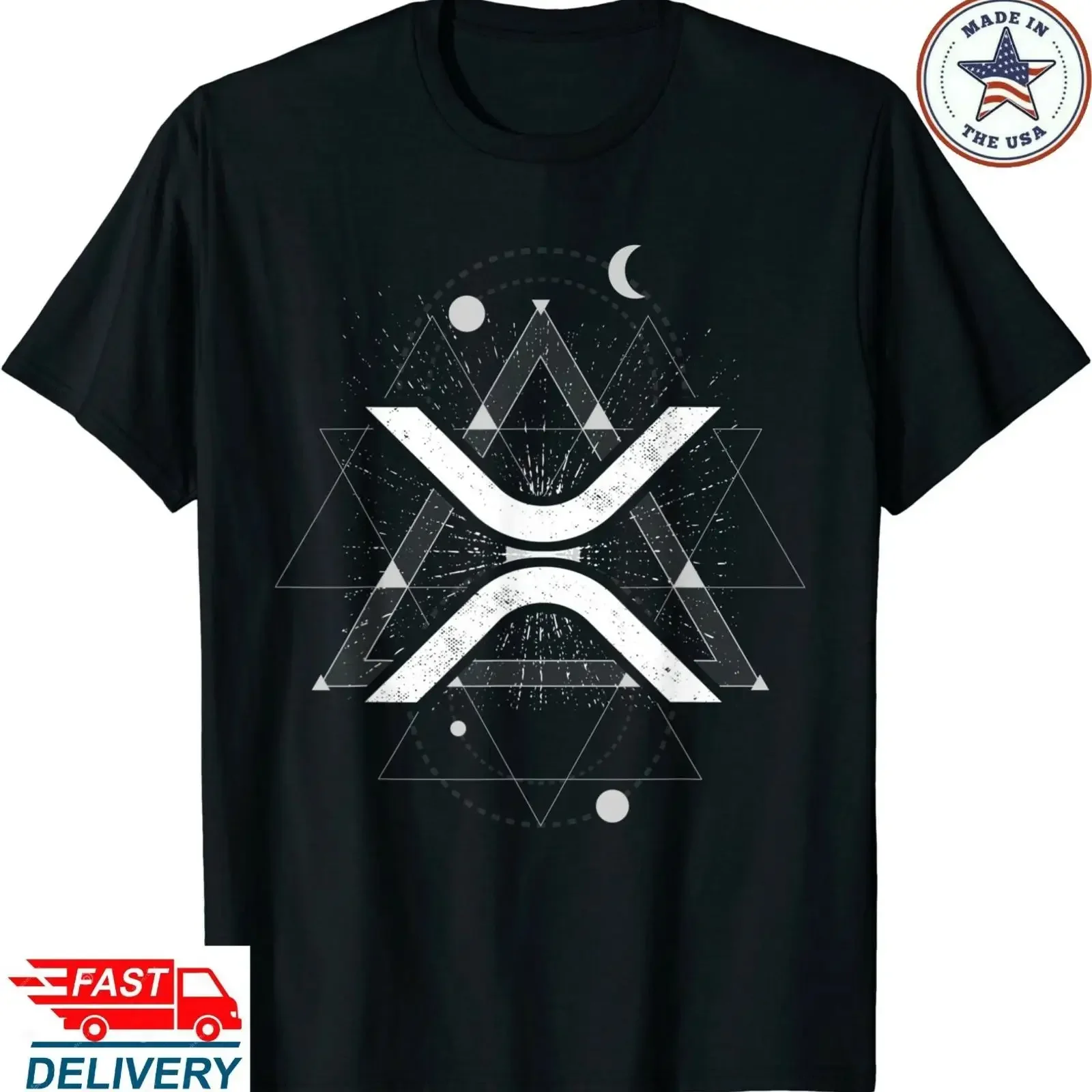 XRP Crypto Cryptocurrency Blockchain Community T Shirt Coin vintage Washed graphic Slightly streetwear Stylish Stretched