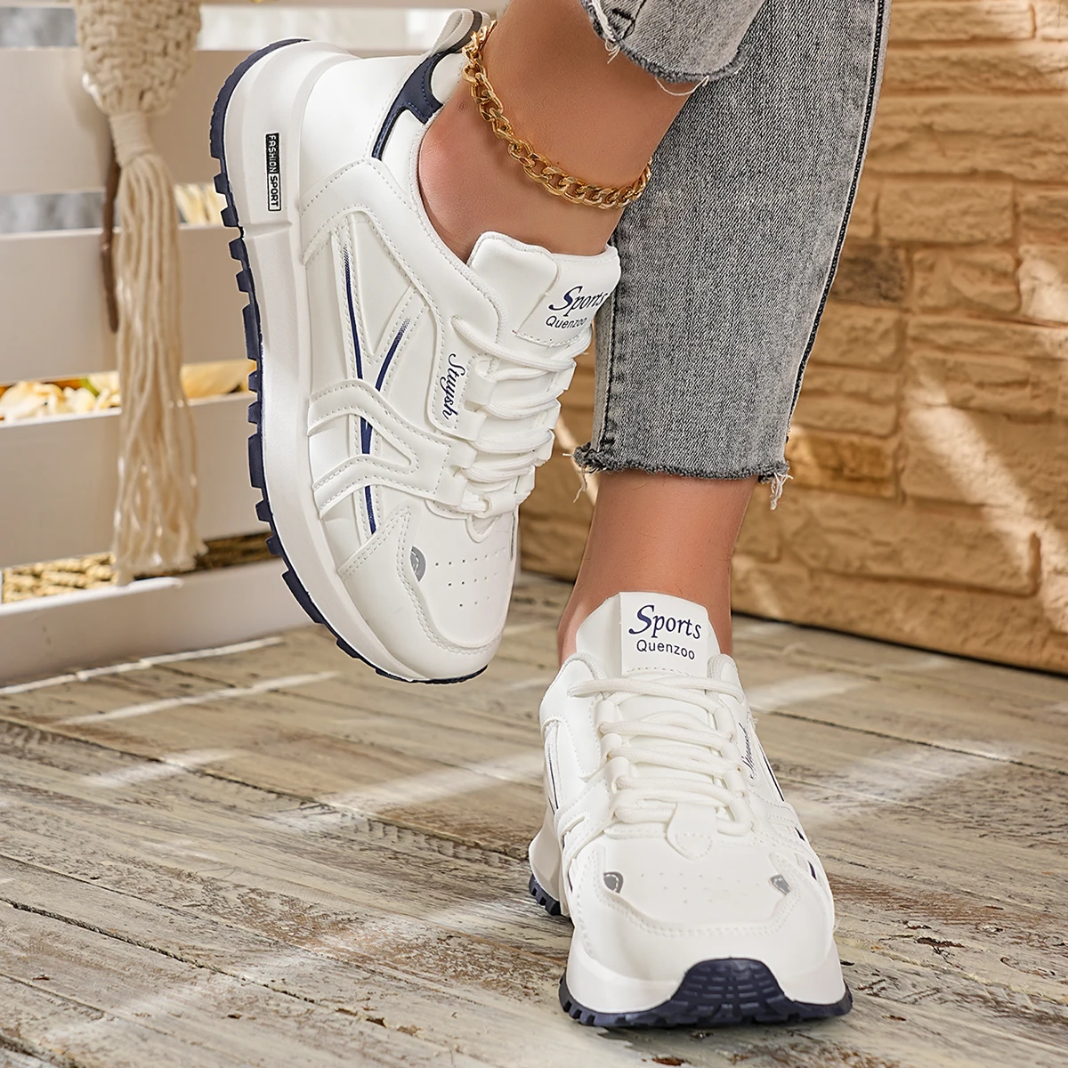 2026 New Comfortable and Stylish Women's Shoes: Elegant Round-Toe Solid Color Sporty Casual Shoes for Spring and Autumn