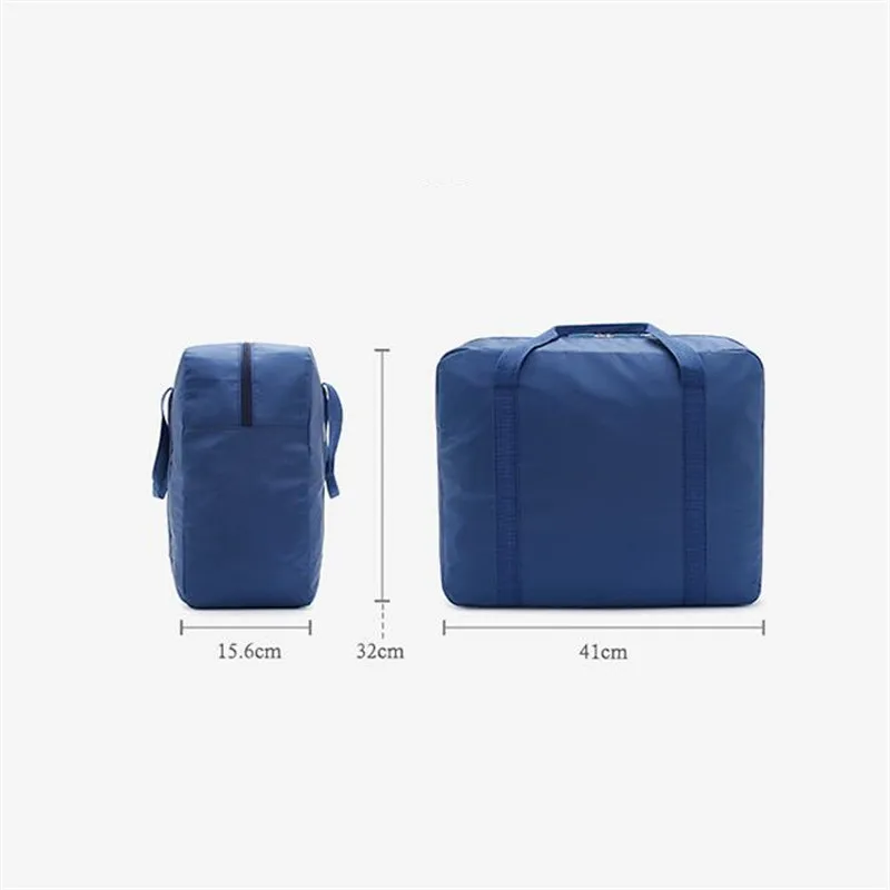 Bolsa de viaje plegable de alta capacidad para hombres y mujeres, bolsa de lona impermeable de nailon, organizador de ropa de mano, Cubo de embalaje de almacenamiento de viaje