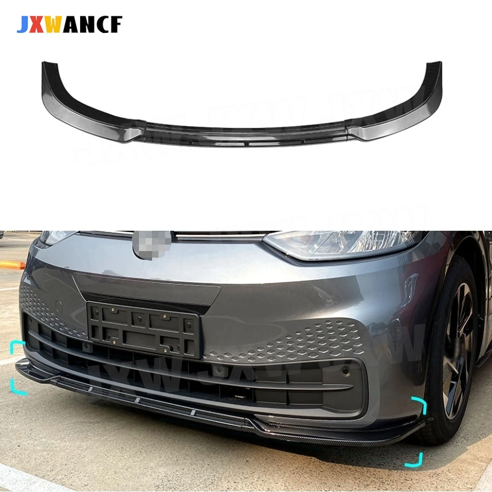 

JXWANCF ABS передний бампер, спойлер на подбородок для Volkswagen ID.3 2019-2022, удлинитель для защиты переднего бампера автомобиля