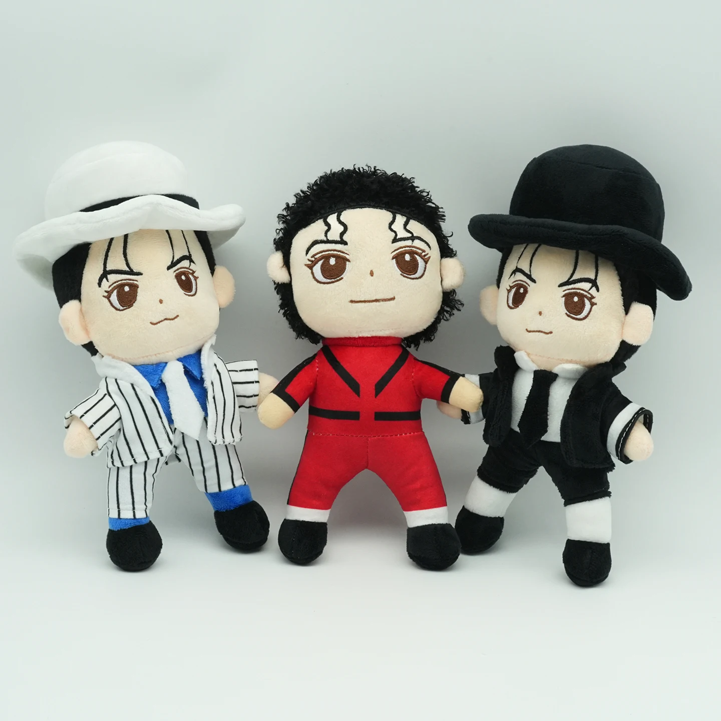 TreasuringU Cartoon Michael Plush Doll Cool Jackson Stuffed Toys Star Plushie Fans Birthday Gifts