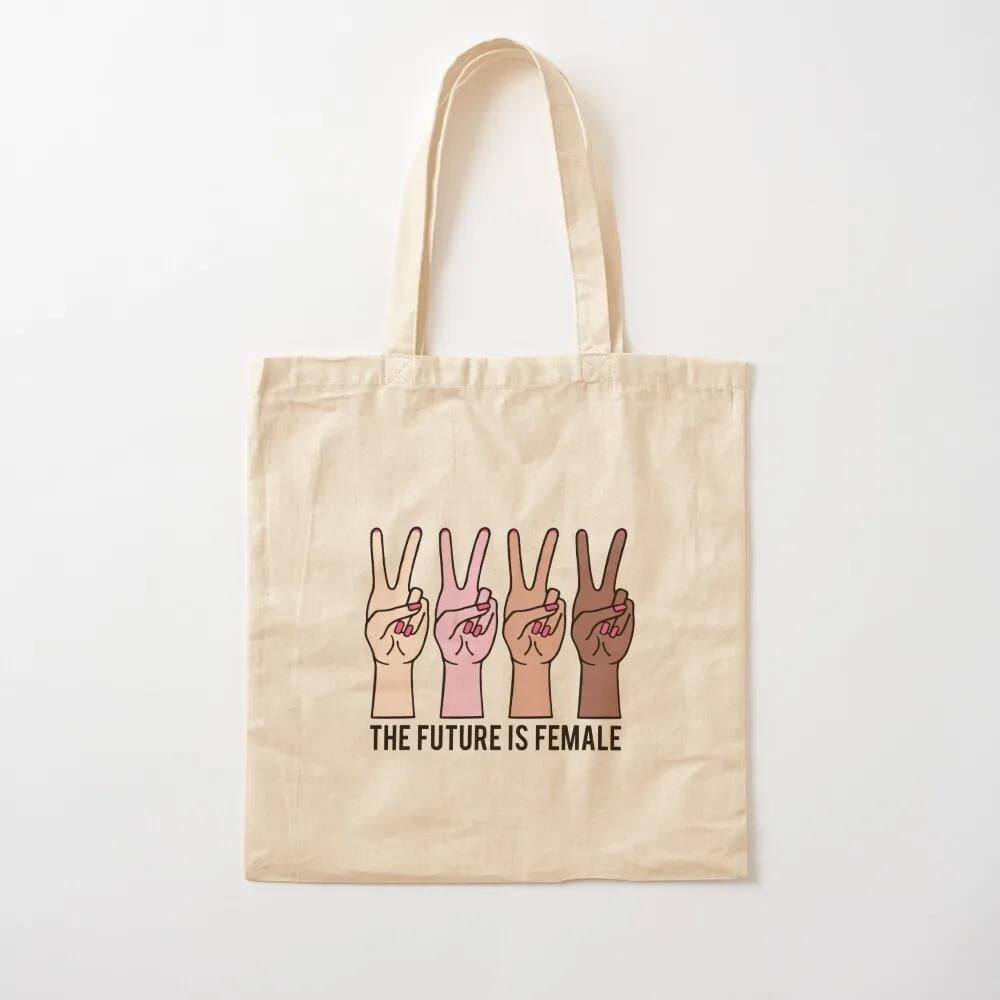 Female hands with peace sign Tote Bag tote bag women Shopping bags