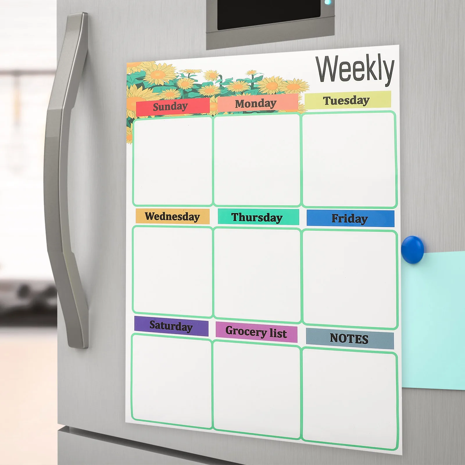 مجموعة سبورة بيضاء مغناطيسية، مسح جاف، تقويم الثلاجة، مخطط الثلاجة، تذكير، لوحة الكتابة، منظم جدول المطبخ #3