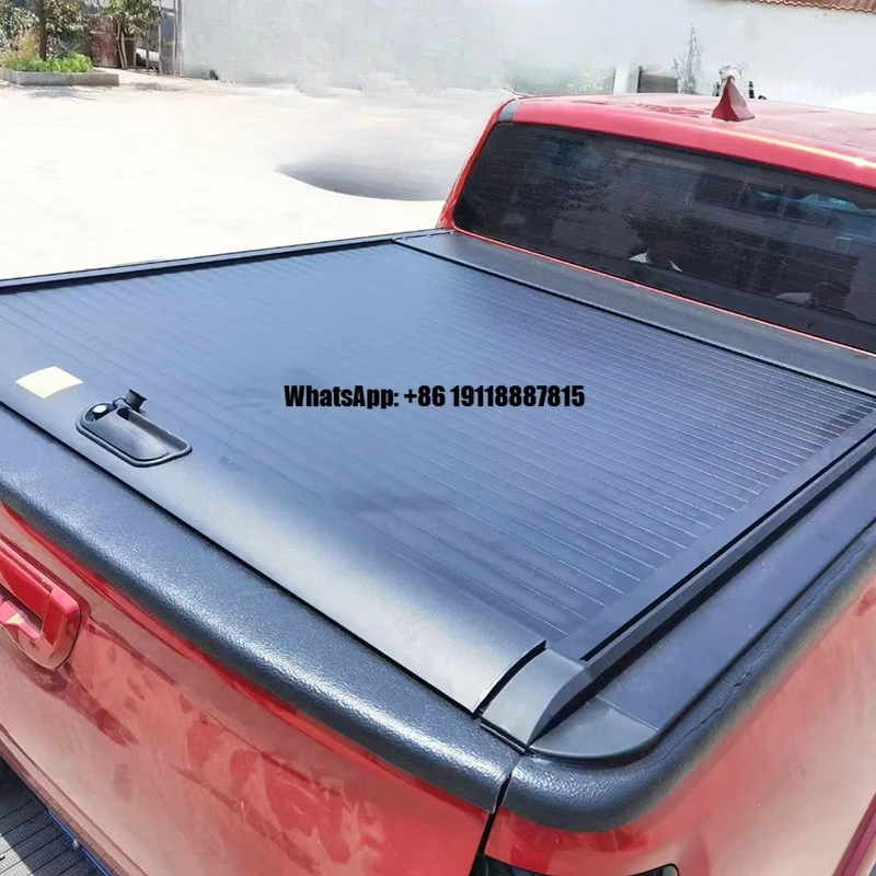 Electrically Operated Waterproof Roll-Up Flat Cover for Pickup Truck Beds Cargo Boxes & Rear Tailgates
