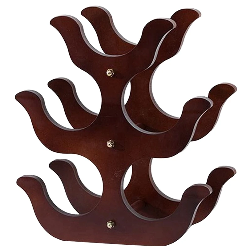 Soporte de madera para vino, estante de almacenamiento de champán y cerveza, estante de exhibición para Bar doméstico para whisky, decoración europea para el hogar Retro