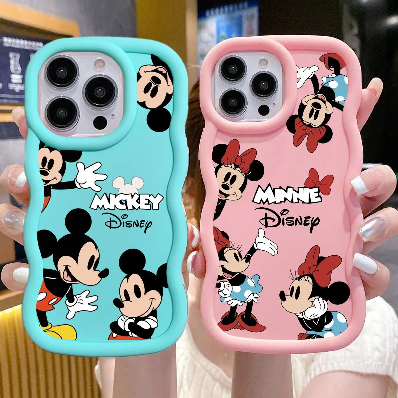 Disney Mickey Minnie Case For Redmi 14C 13C 12C 13 12 10C 9C 9T A1 A2 Plus A3 Note 13 Pro 5G 12 4G 11 10 Pro Plus 10S 11S Cute