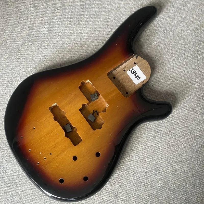 IB886 Custom Order Sunburs 5 Or 6 String Active PJB Pickups Electric Guitar Bass Body Solid Wood Paints Damages&Scratch DIY Part