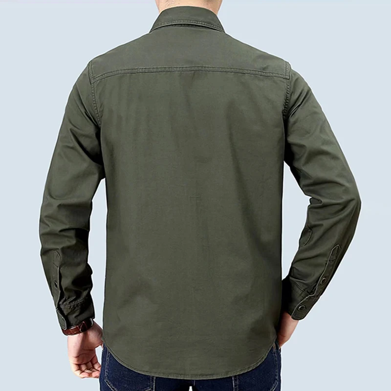 Us Hot Koop Mannen Cargo Shirts Kwaliteit Katoen Duurzaam Outdoor Wandelen Vissen Tactische Zomer Multi-Pocket Sneldrogend Jassen mannen