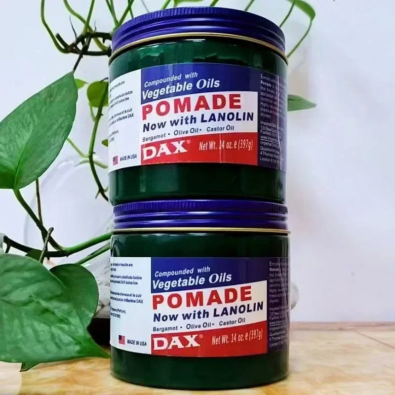 DAX Vegetable Oils Pomade Olive Castor Oil Hair Styling Treatment for Dry Brittle Curly Natural Hair Anti Breakage Moisturizing