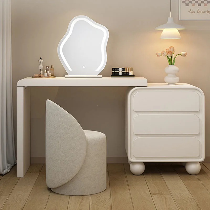 

Cream White Vanity Table Chinese Design Luxury Modern Beauty Wooden Dressing Table Professional Mesa De Maquillaje Home Design