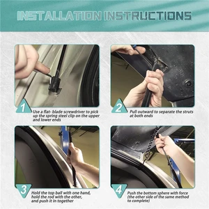 2 PCs/Set Glas Heckscheibenaufzug Federgas Smocking Aufzugsabdeckung Träger für Chevrolet GMC Yukon 2007-2014 6 HALT -HABE -WOOPS - №6