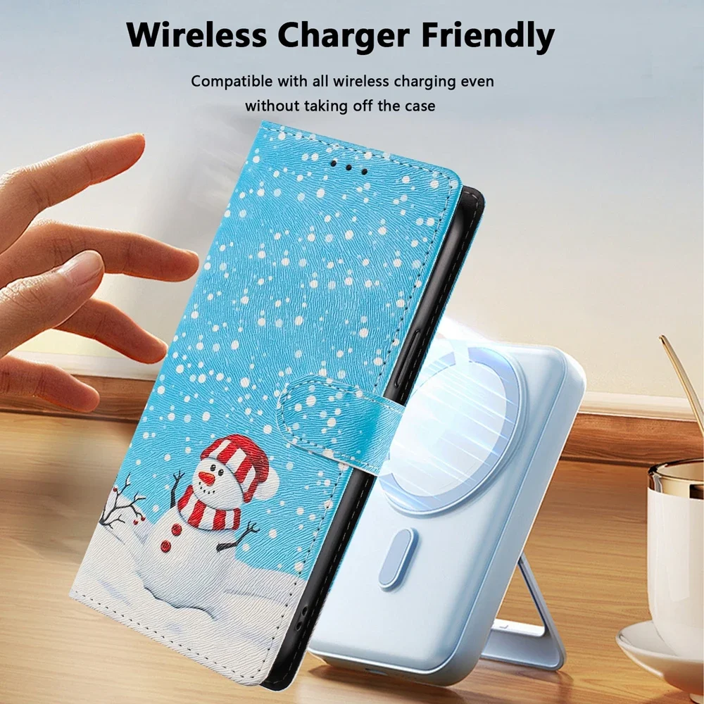 قضية الهاتف لسامسونج غالاكسي M56 M34 M36 M16 M06 M35 M15 M54 M14 M32 M33 M53 M13 M31S حالات عيد الميلاد محفظة جلدية قلابة غطاء #6