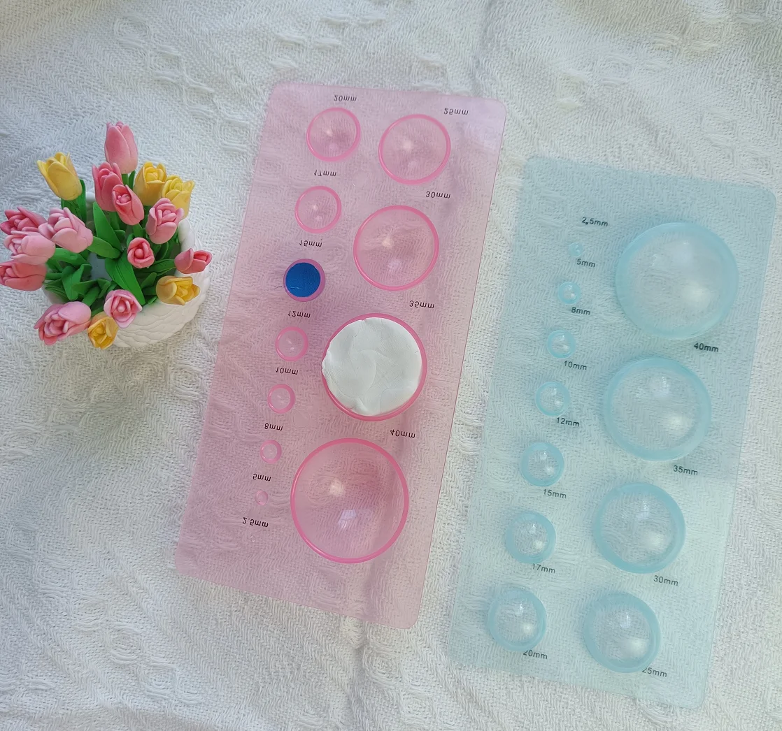 Pottery Ceramic Clay Flowers colour modulation Measure taking device Semicircle DIY Quilling Paper Deluxe Quilled Create Tool - Image 5