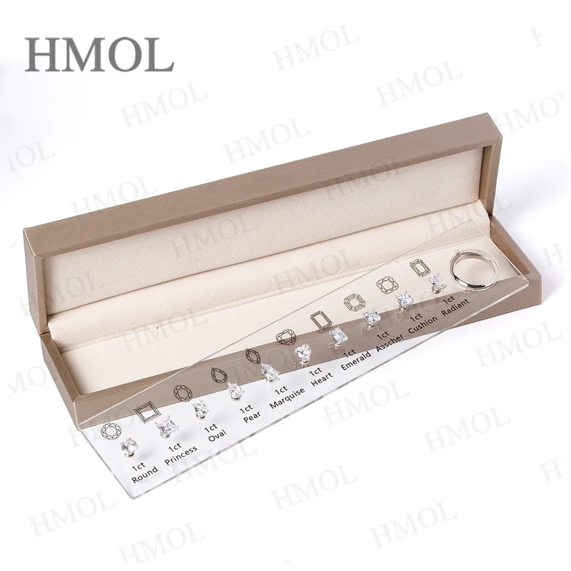 Jewelry Ring Gem Comparison Tool Box Diamond Carat Tools 10 Shapes 5A CZ Non-fade Designer First Choice Wholesale Factory Direct