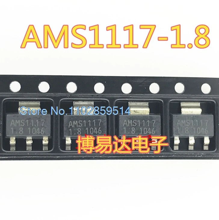 20PCS/LOT  AMS1117-1.8V AMS1117-1.8 1117-1.8 SOT223IC