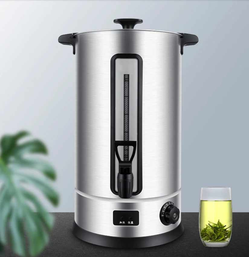 

Stainless Steel Water Boiler Milk Tea Urn Electric Boiler Tea 30 Liter Commercial Hot Water Urn for Hotel