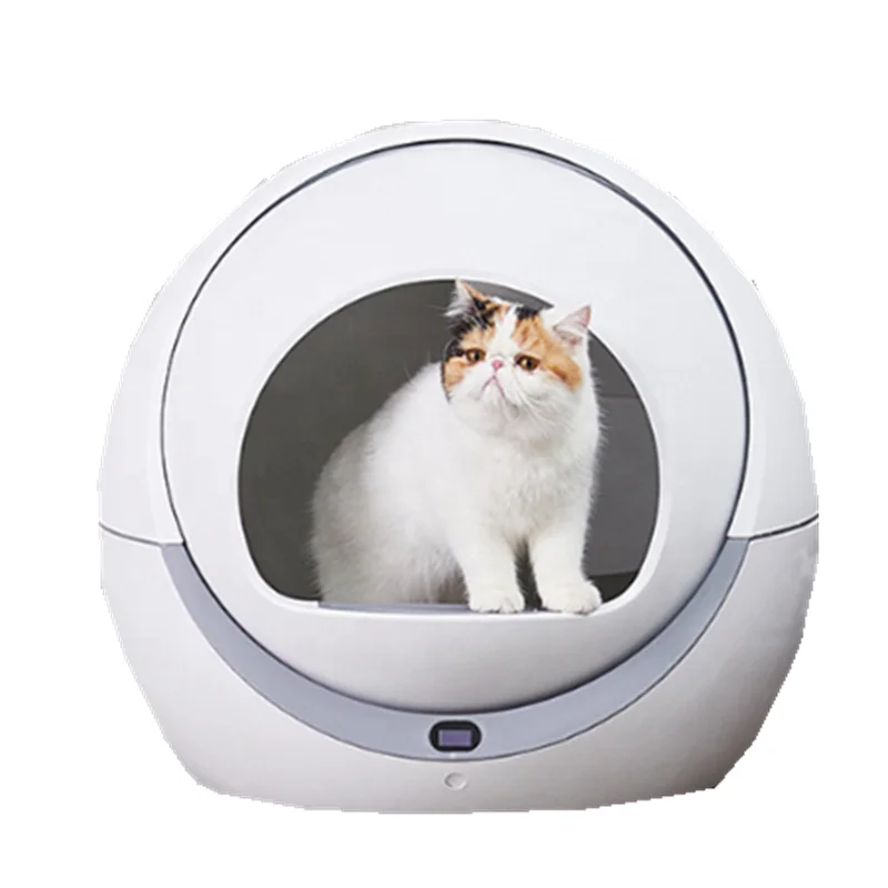 Pet supplier Home decor cat  box cat toilet automatic cleaning of cat  tray  flush auto tofu