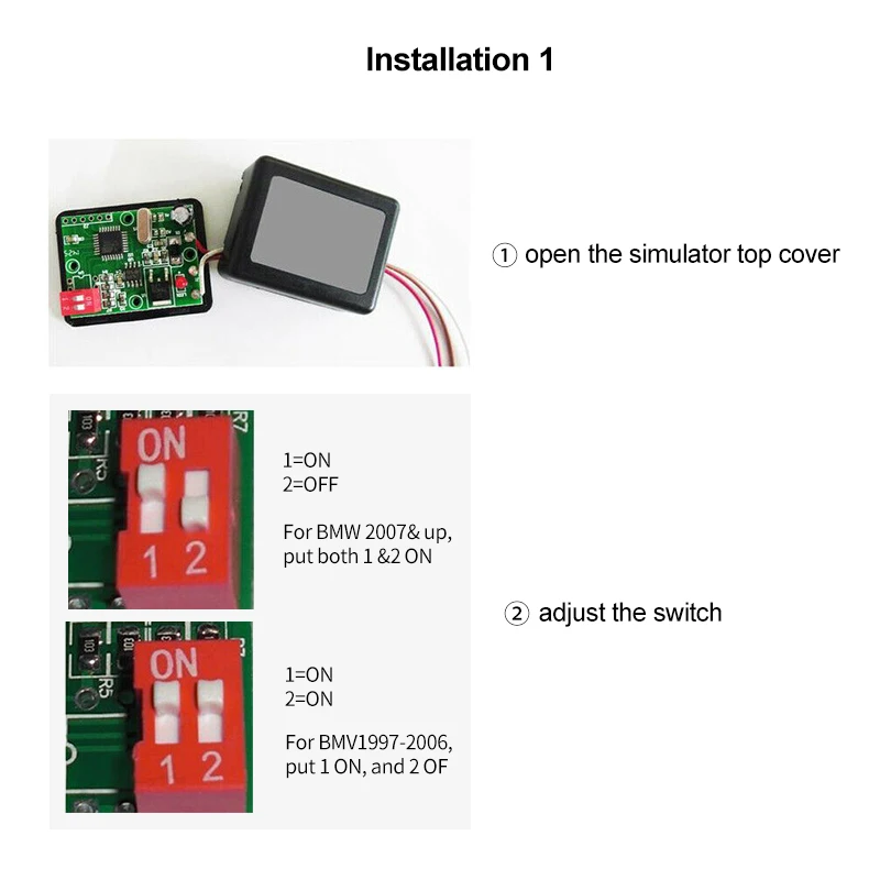 Airbag Sensor Emulator Passenger Seat Occupancy Mat Bypass SRS Airbag Faulty Warning Code For BM-W E60 E90 X5 X6 E92 E90 E46 E64