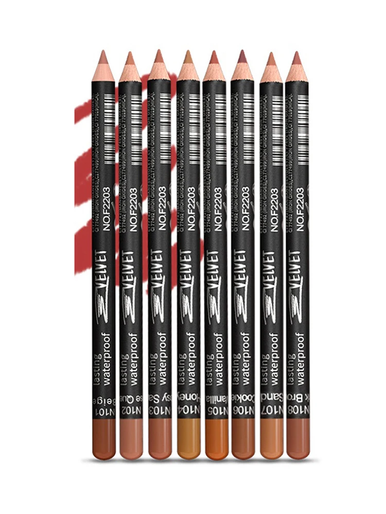 Matte Lipliner para todos os tipos de pele, 14 cores, duradouro, impermeável, hidratante, antiaderente, cosméticos baratos