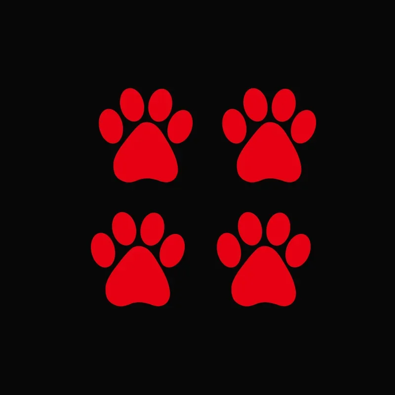 Paw Print Footprint Decalque Adesivos, Adesivos de carro para Auto, Motocicleta, Design legal, Impressões do Pé de Urso, Cão, Gato, 2-10Pcs