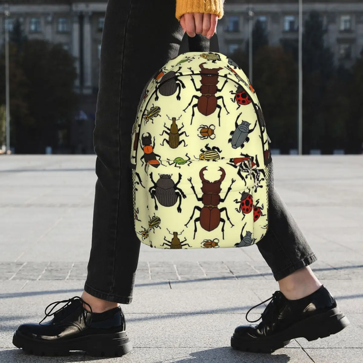 Insect Entomology Themed Backpack Student BookBag Children School Bag Laptop Shoulder Bags for Men Women