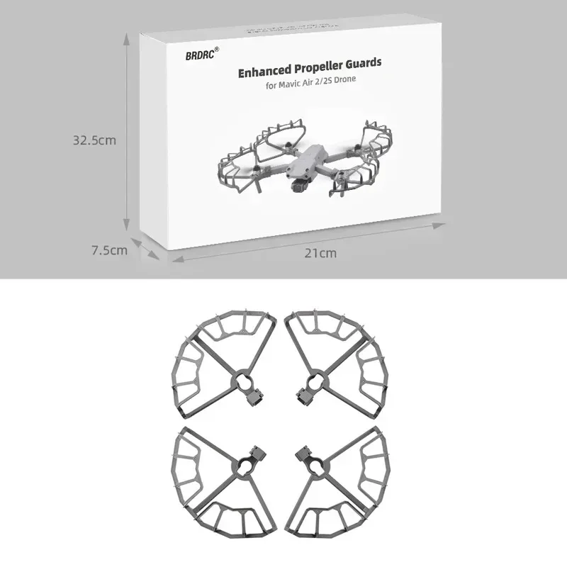 BRDRC Propeller Cover For DJI Mavic AIR 2/AIR 2S Semi-enclosed Props Protector Guard Protecive Wing Fan Spare Part Accessories