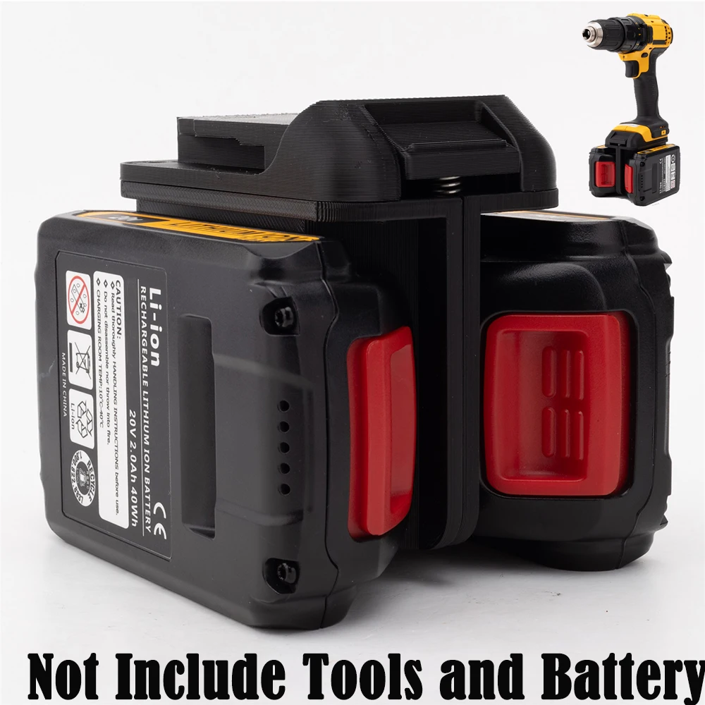 

Беспроводной адаптер-конвертер для аккумуляторов DeWalt 18V (двойной) для беспроводных электроинструментов DeWalt 18V (аксессуар для дрели, без аккумулятора)