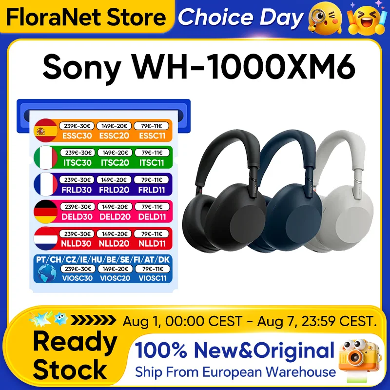 Sony WH-1000XM6 — cancellazione rumore di nuova generazione