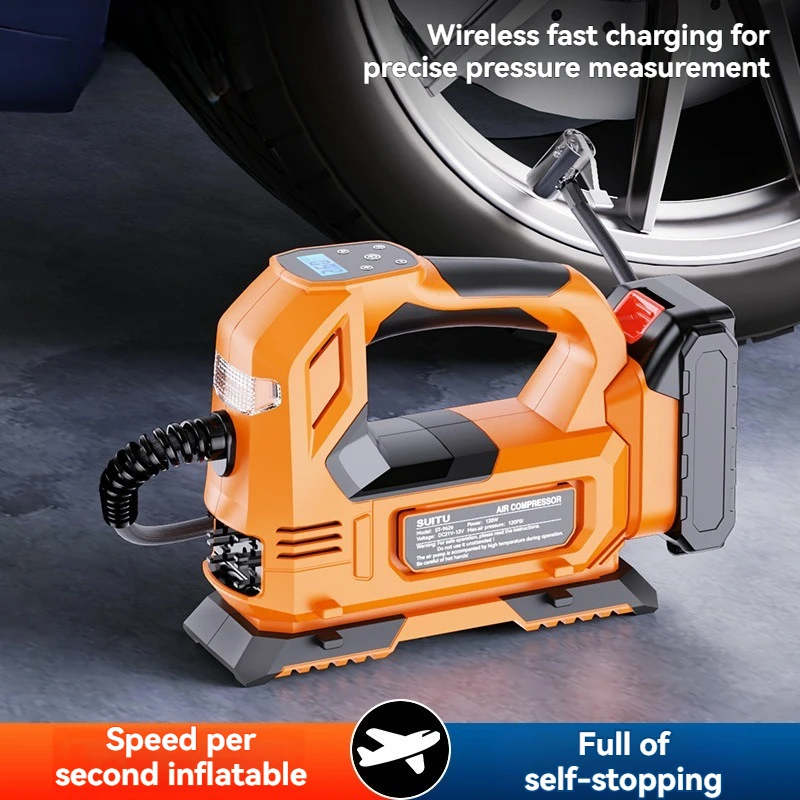 Intelligent Digital Display On-board Tire Inflator, Long Endurance Electric Air Pump For Sedans & Vehicles