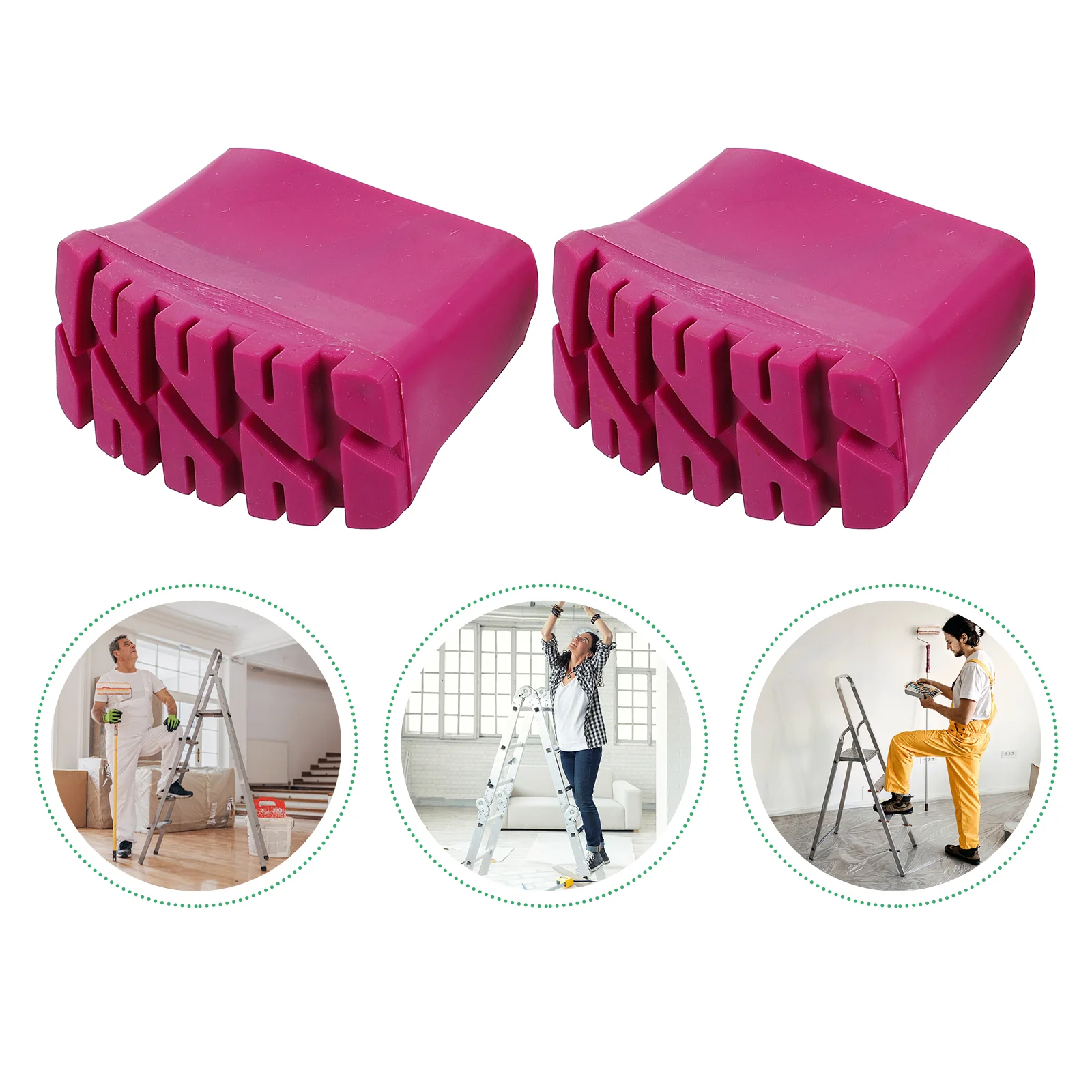 2 Pcs Folding Ladder Feet Ladders Non- Skid Pads Anti-slip Covers Foot Leg Rubber Boots