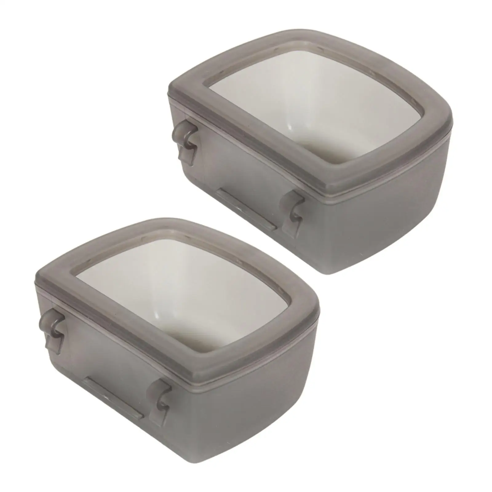 2X 2 Pieces Crate Dog Bowls for Wire Cages or Crates for Pets