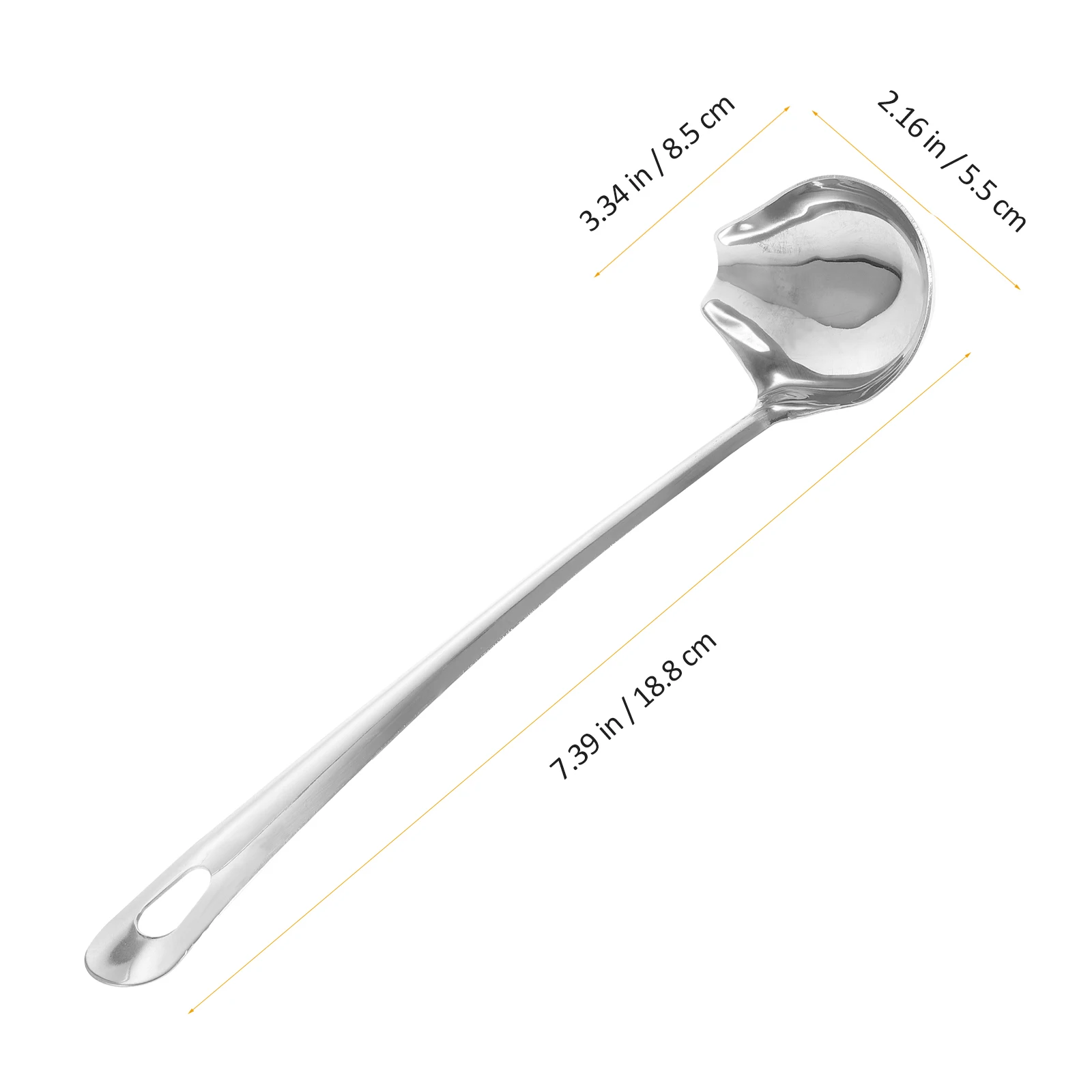 

Sauce Spoon Slotted Kitchen Spoons Stainless Steel Safe Use Fine Workmanship Smooth Thickened Western Cuisine Painting