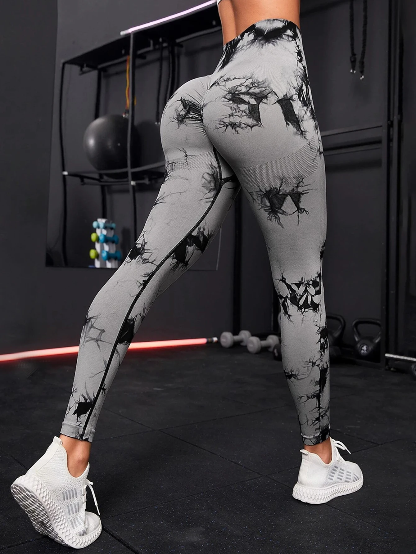 Legginsy damskie o prostym kroju, do połowy łydki, z średnim stanem, wygodne, podstawowe, modne spodnie.